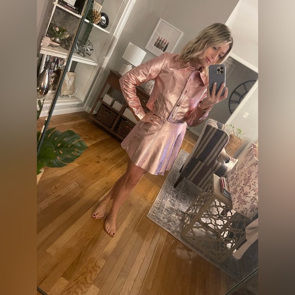 LoveShackFancy Dornie Leather Skirt - Picture 5 of 5